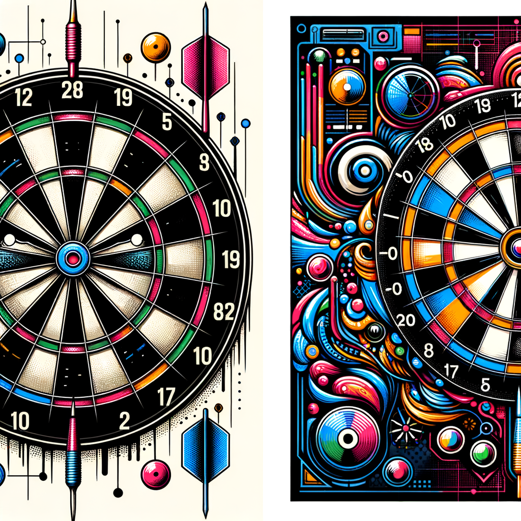 Classic dart games reinvented with a modern twist, showcasing the innovative transformation of traditional dart board into a contemporary digital dart game interface.